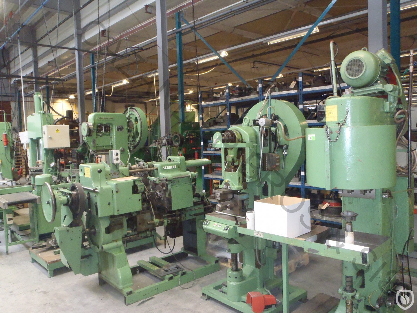 overview machinery in storage place