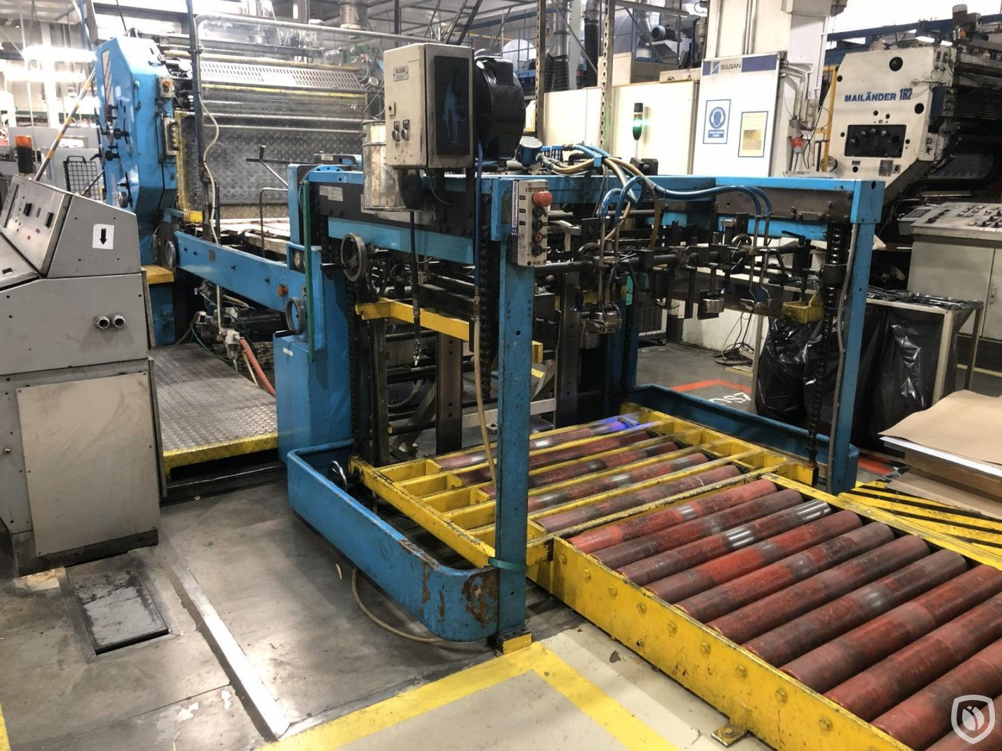 Mailander 121 single colour printing line with UV-oven